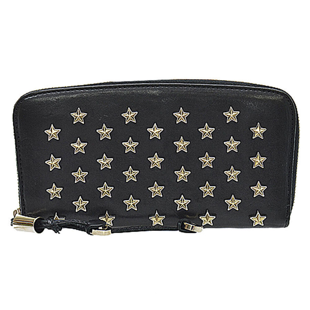 Auth Jimmy Choo Star Studs Long Wallet #78289J13B